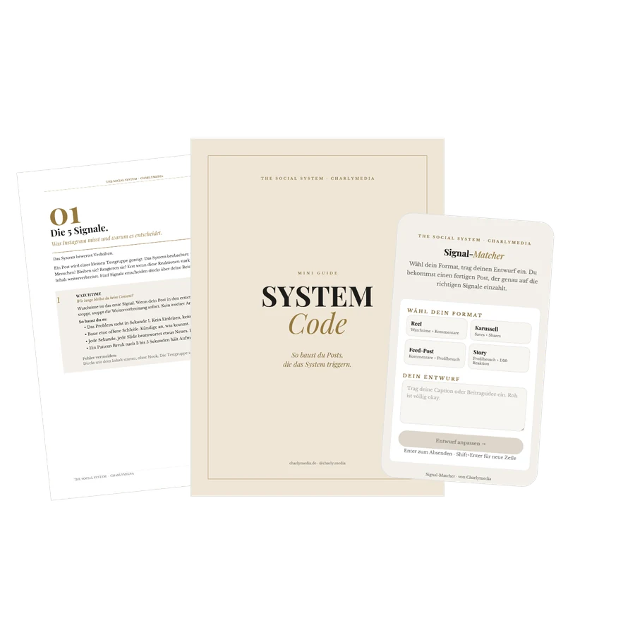 System Code, PDF-Guide von Charlymedia
